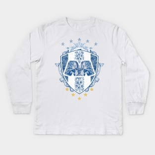 Monterrey vintage shield Kids Long Sleeve T-Shirt